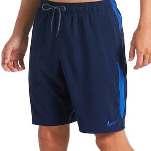 NWT Nike Swim Mens XXL Contend 9" Volley Board Shorts Midnight Navy Blue